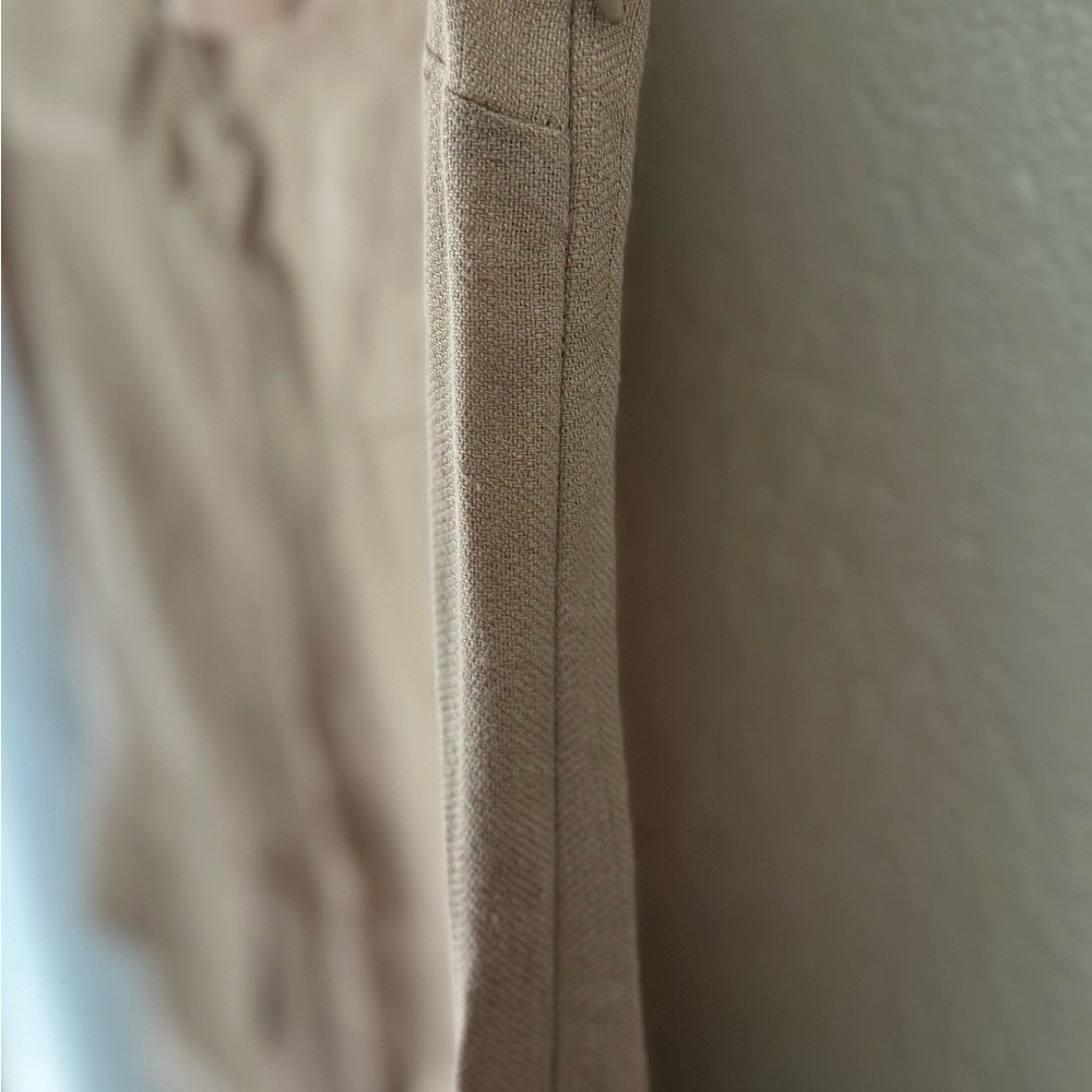 Theory Sleeveless Tan Shift Dress Linen Blend Size 0 - Picture 6 of 14